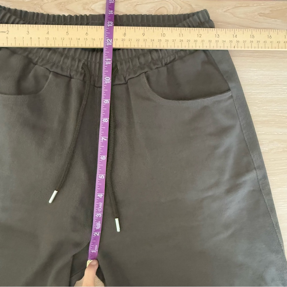 Little Puffy Small Easy Trousers Elastic Waist Drawstring Dark‎ Olive Utility - Picture 9 of 10